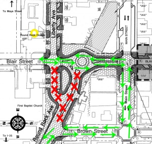 Traffic to be re-routed in Downtown beginning Thursday, March 31