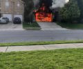 Firefighters respond to blaze in home garage