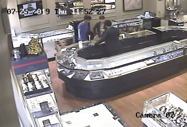 Police search for jewelry theft suspects