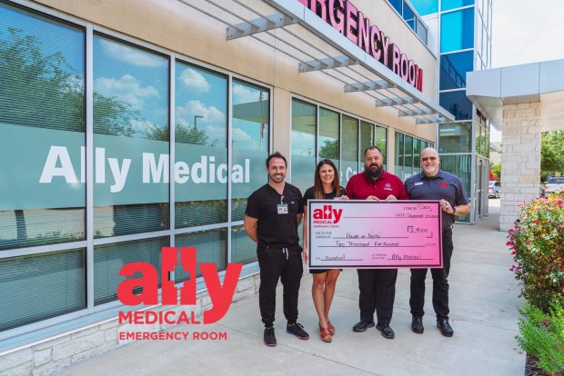 Ally Medical Emergency Room Round Rock makes $2,500 Donation to the People & Parks Fund￼